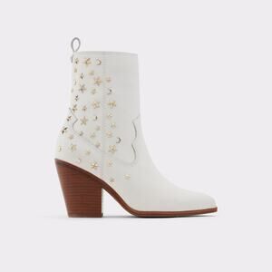 ALDO Sophie Rose Western Boots - 7.5 White